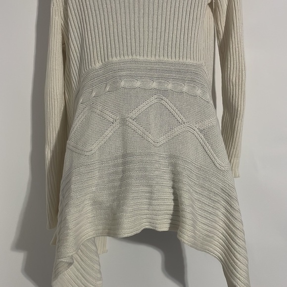 Women's Long Sleeve Asymmetric Waterfall Drape Open Long Cardigan! MERONA - Picture 4 of 6